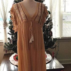 Free People BoHo inspired mid length dress